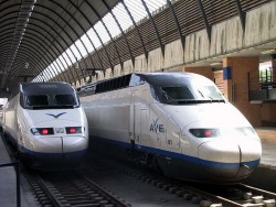 Ave train Seville Madrid Spain